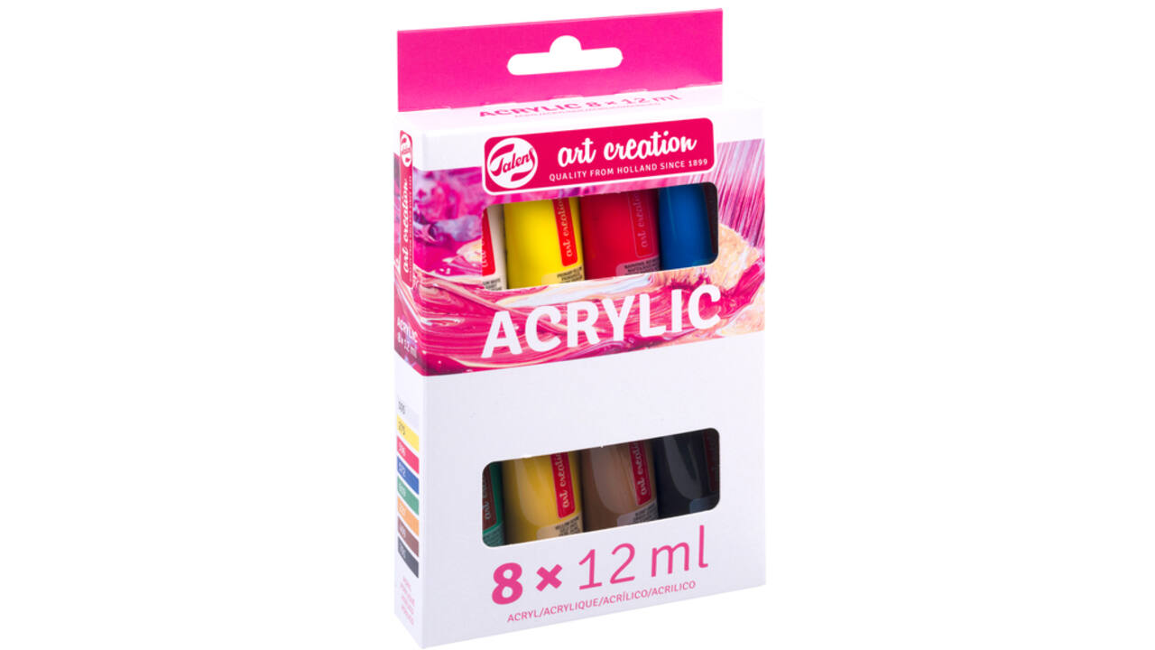 Acrylverf Talens Art Creation 12ml set à 8 kleuren