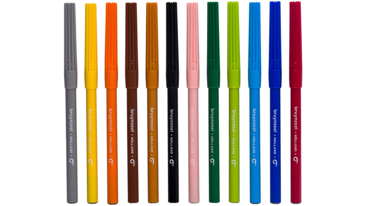 Viltstiften Bruynzeel set à 12 kleuren