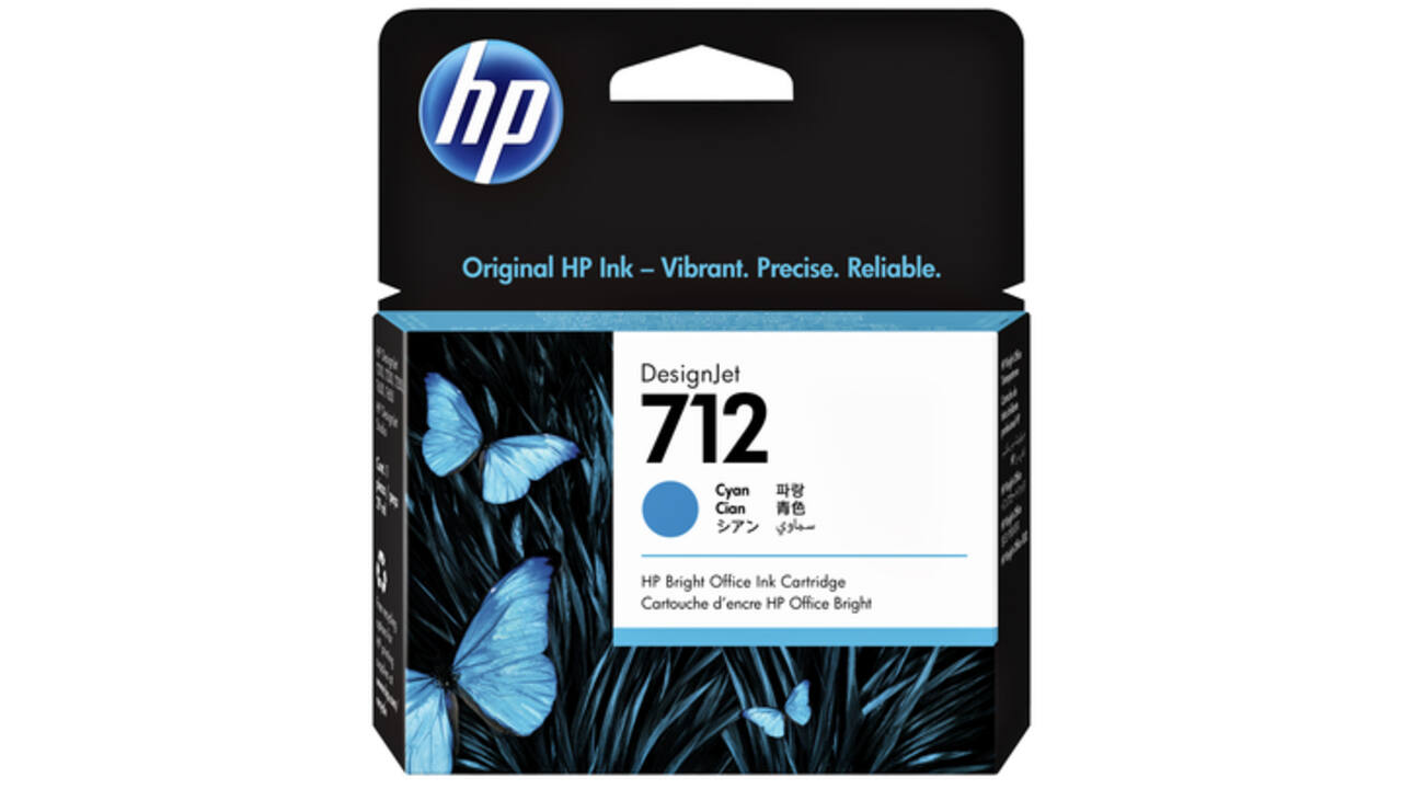 Inktcartridge HP 712 3ED67A blauw