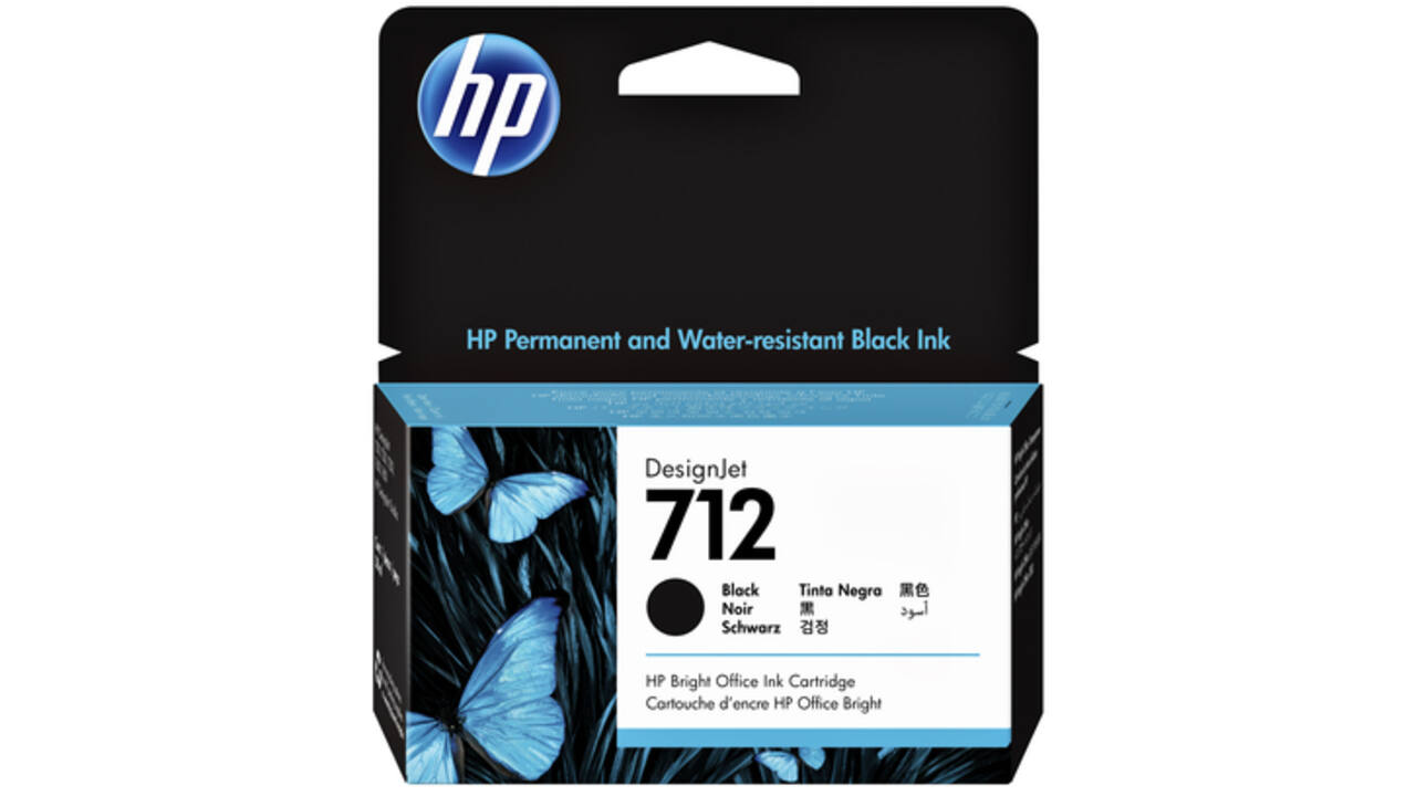 Inktcartridge HP 712 3ED70A zwart