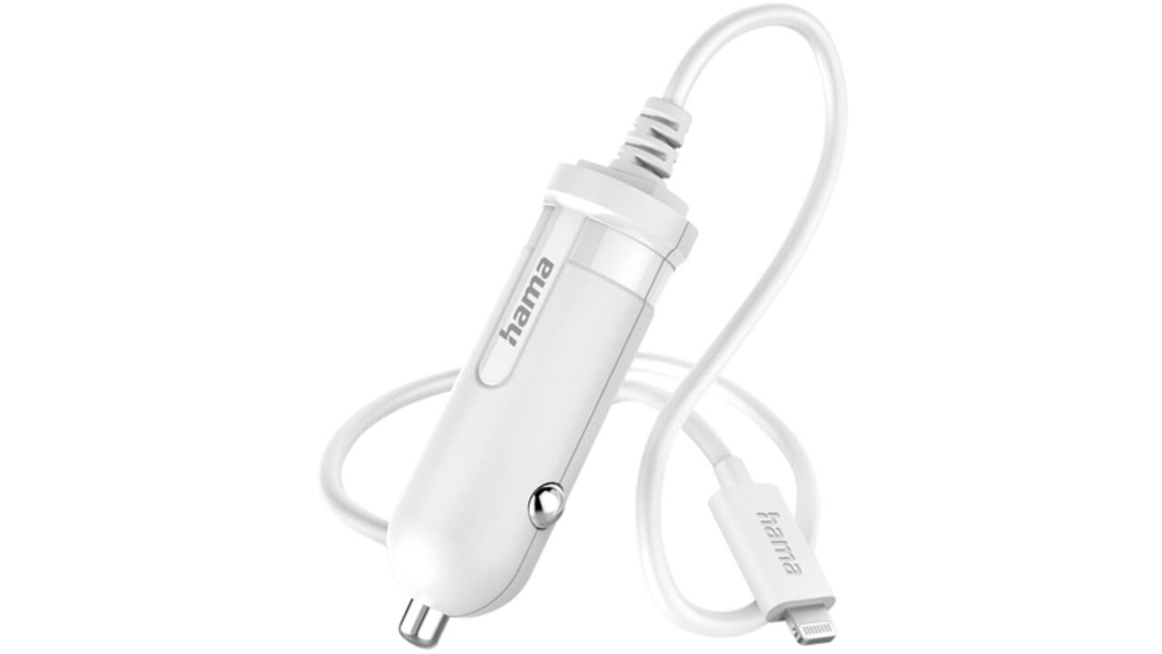 Autolader Hama lightning 5W 1 meter wit