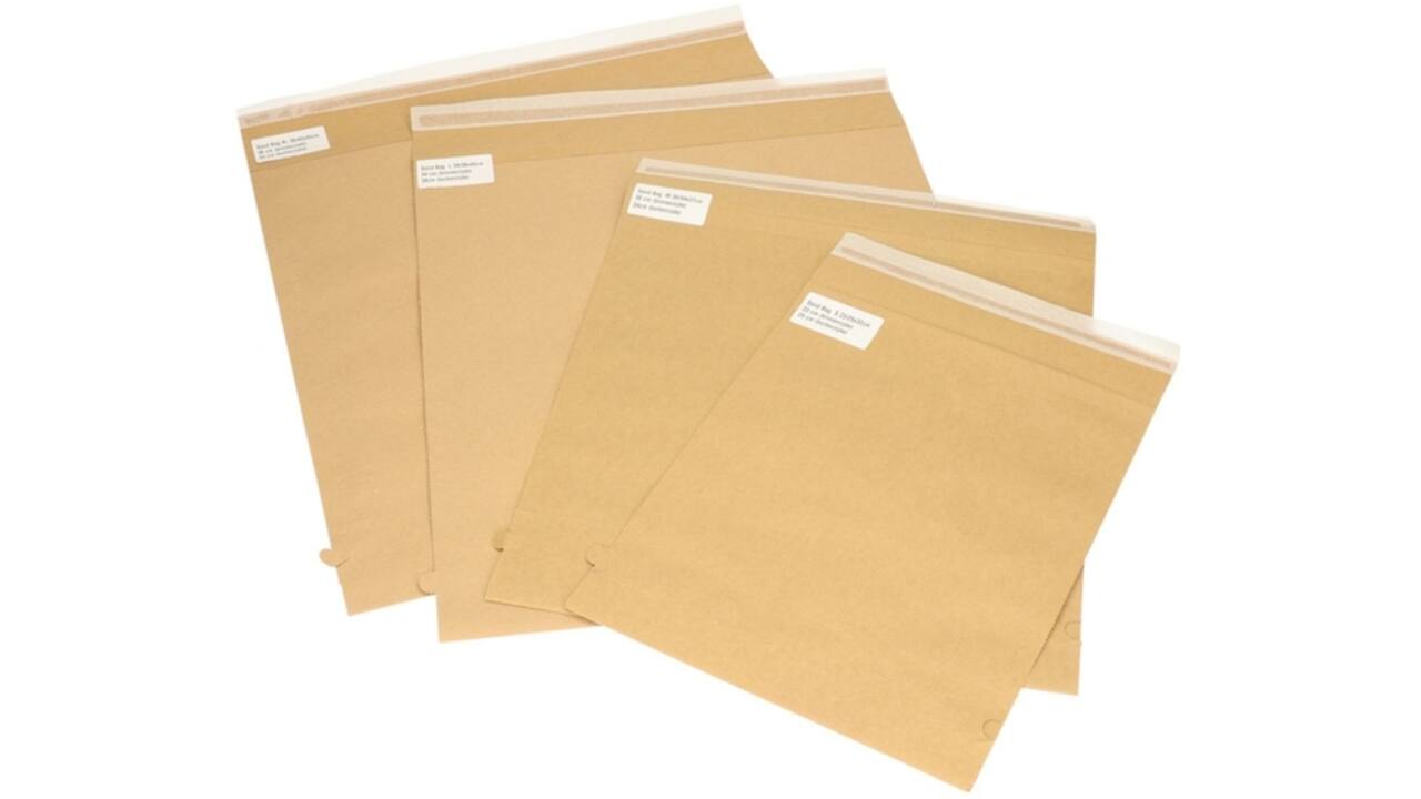 Sendbag verzendverpakking IEZZY 34/38 x 44 + 9,5cm bruin