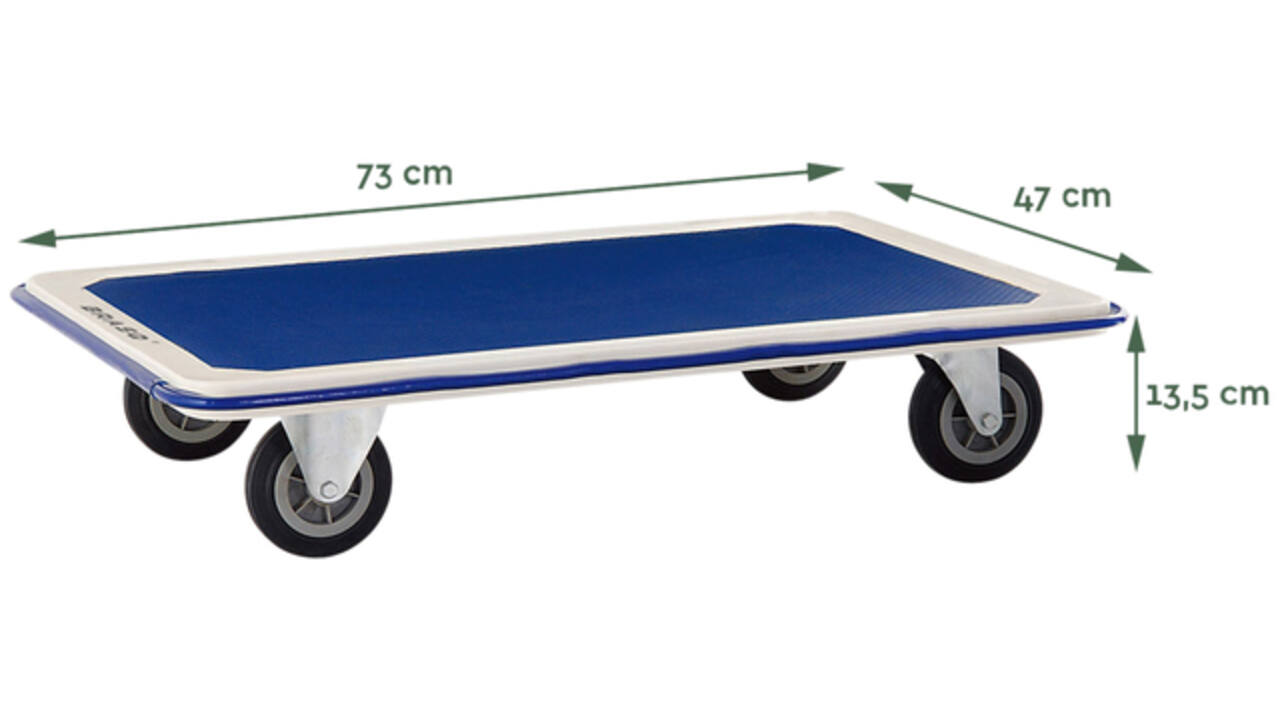 Transportkar BRASQ zonder duwbeugel 150kg