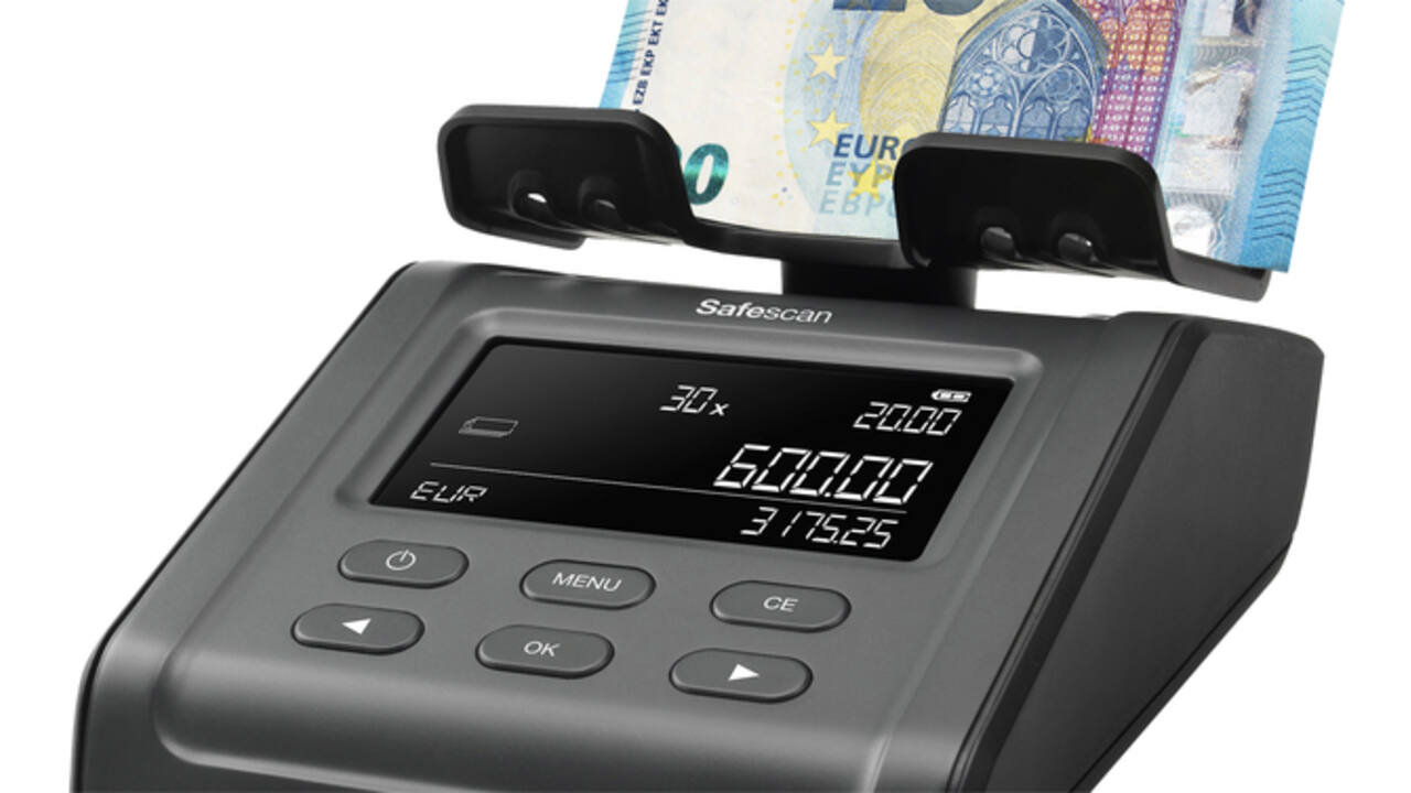 Geldtelweegschaal Safescan 6165 zwart