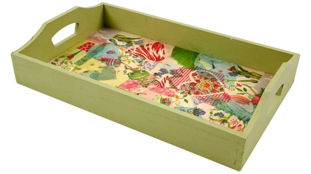 Dienblad Creativ Company hout 30x17x5cm