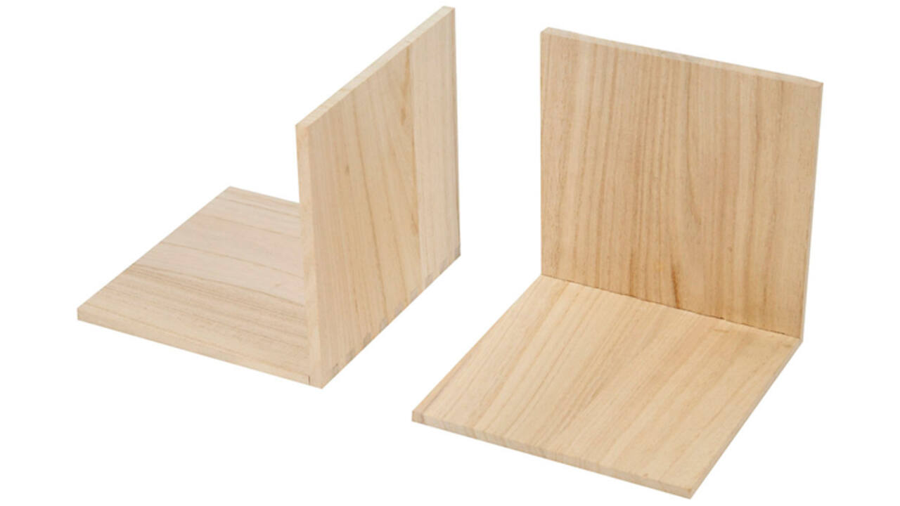 Boekensteun Creativ Company hout 15x15x15cm