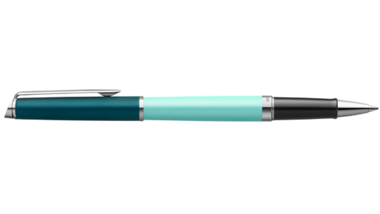 Rollerpen Waterman Hémisphère Colour Blocking green CT fijn