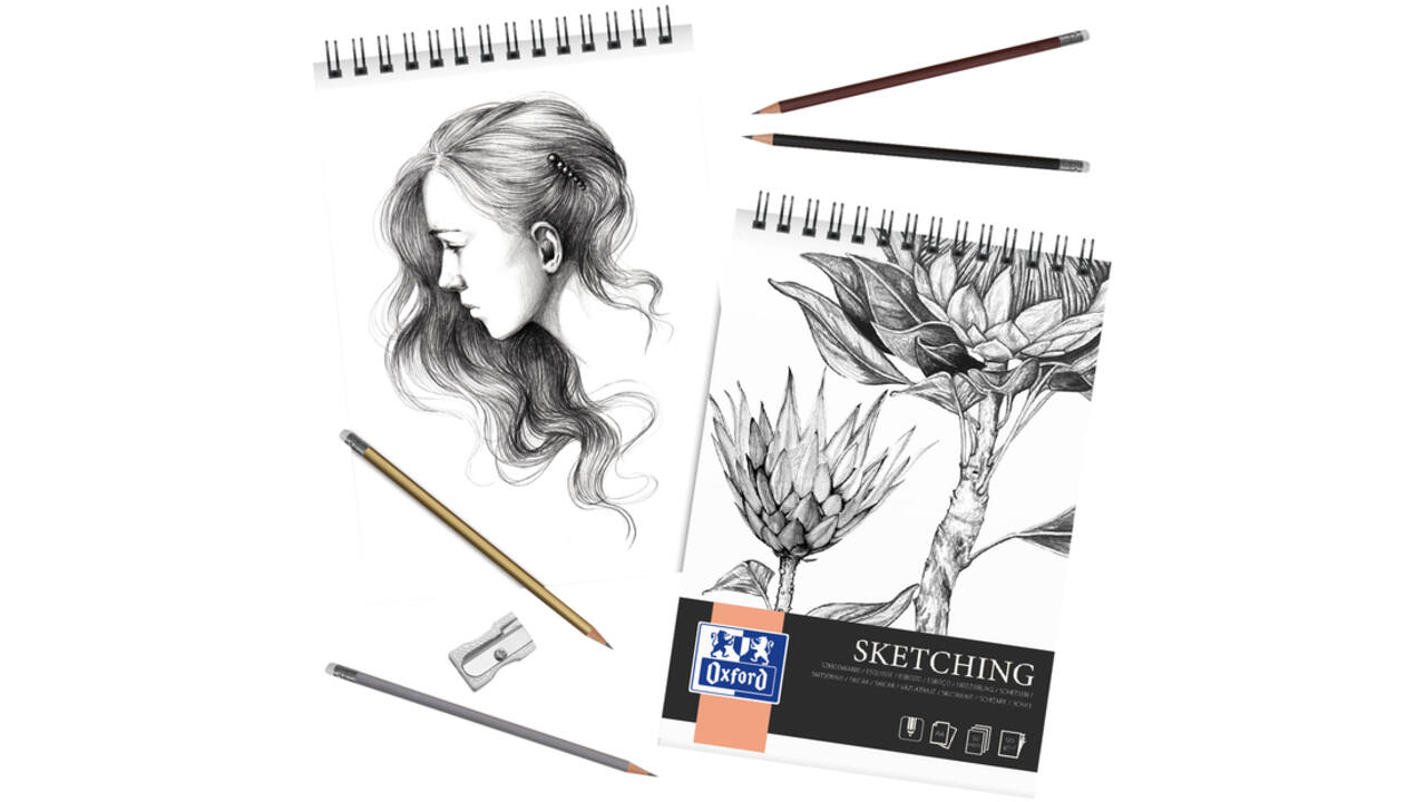 Tekenblok Oxford Sketching A3 50 vel 120 gram spiraal