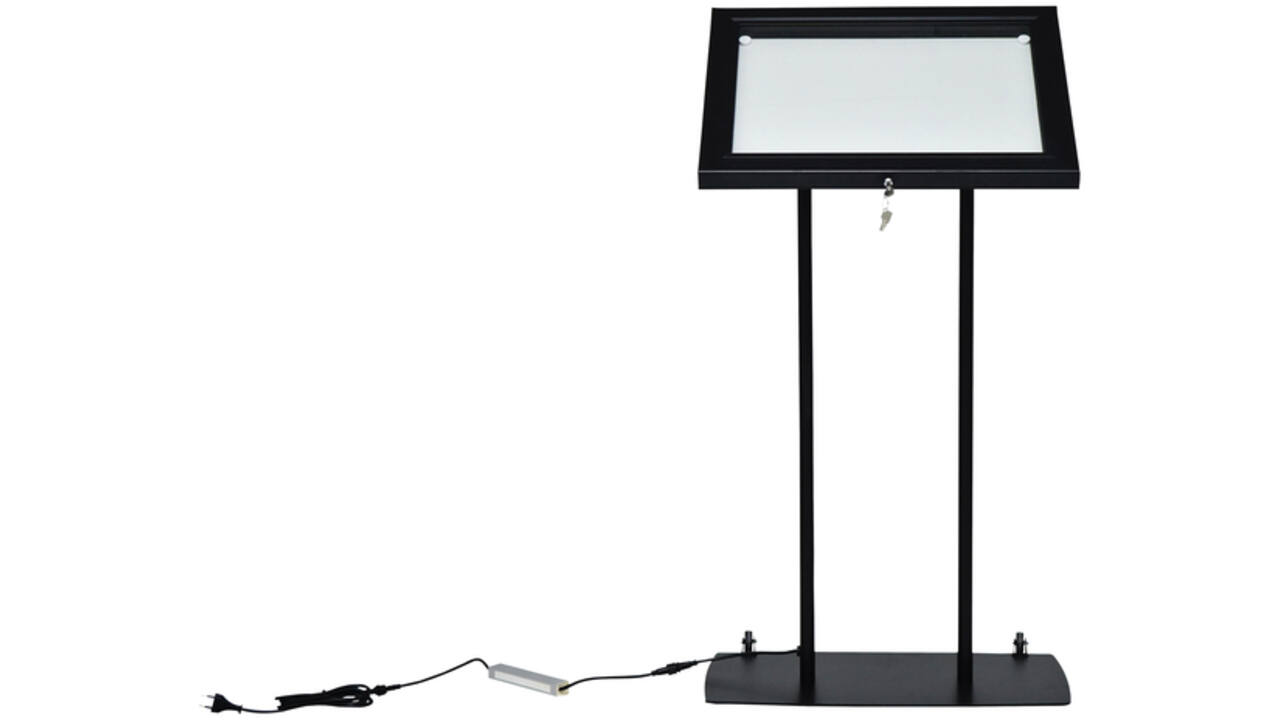 Menu vitrinekast Europel 2x A4 LED