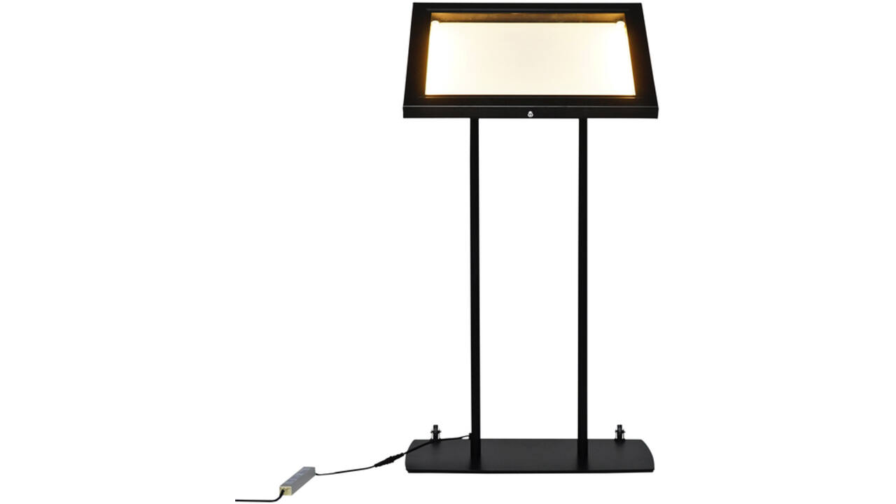 Menu vitrinekast Europel 2x A4 LED