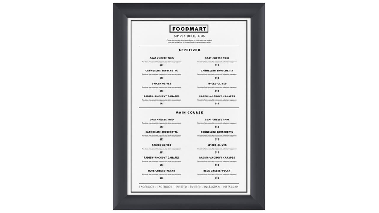 Kliklijst Europel A4 25mm grafietgrijs