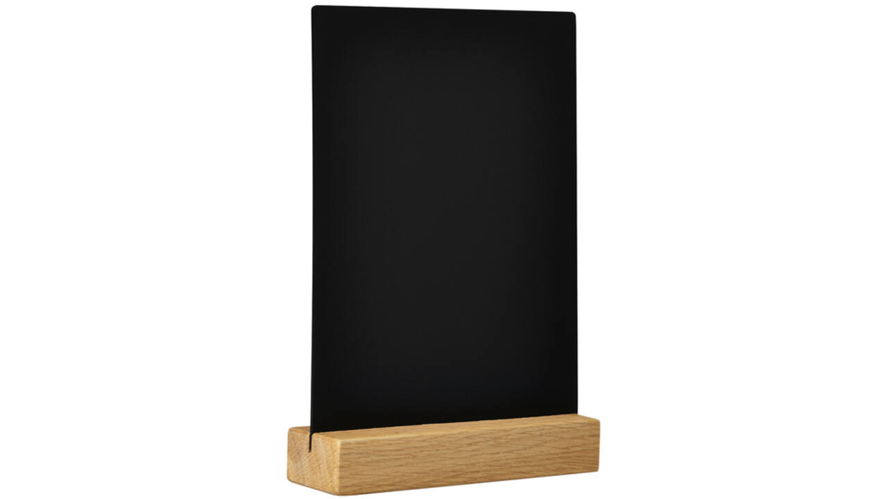 Krijtbord Europel houten voet A5 staand