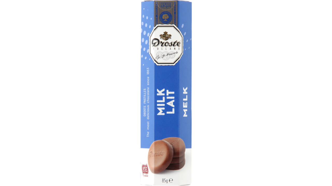 Chocolade Droste pastilles melk 85gr