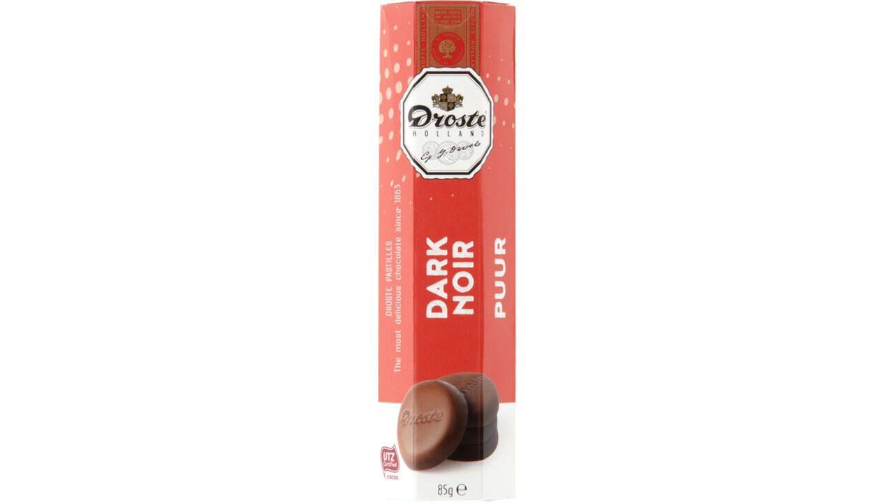 Chocolade Droste pastilles puur 85gr