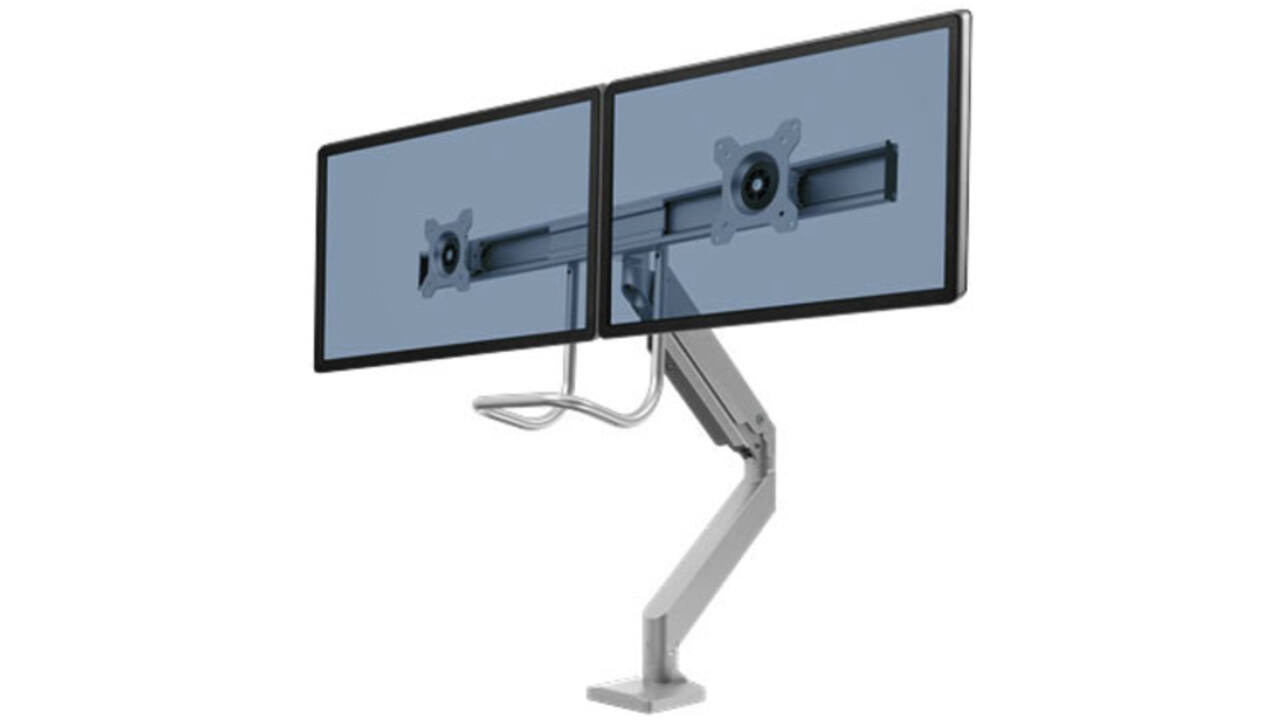 Monitorarm Fellowes Eppa Crossbar zilver