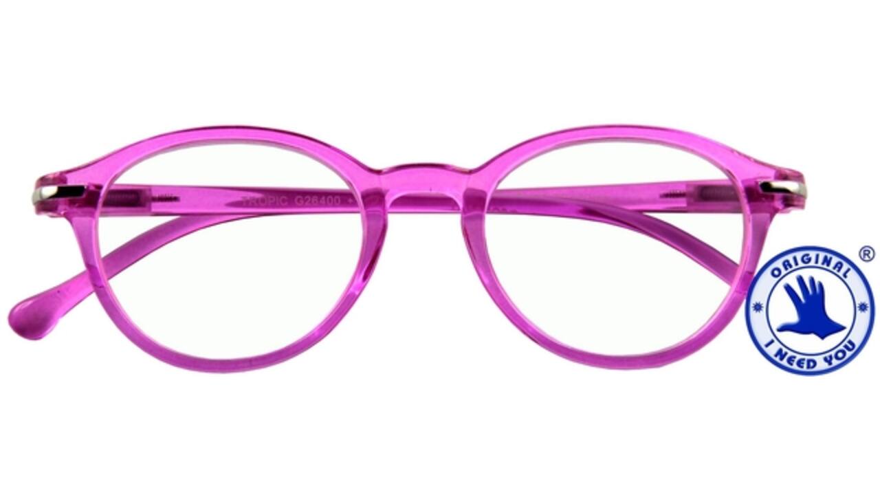 Leesbril I Need You +3.00 dpt Tropic roze