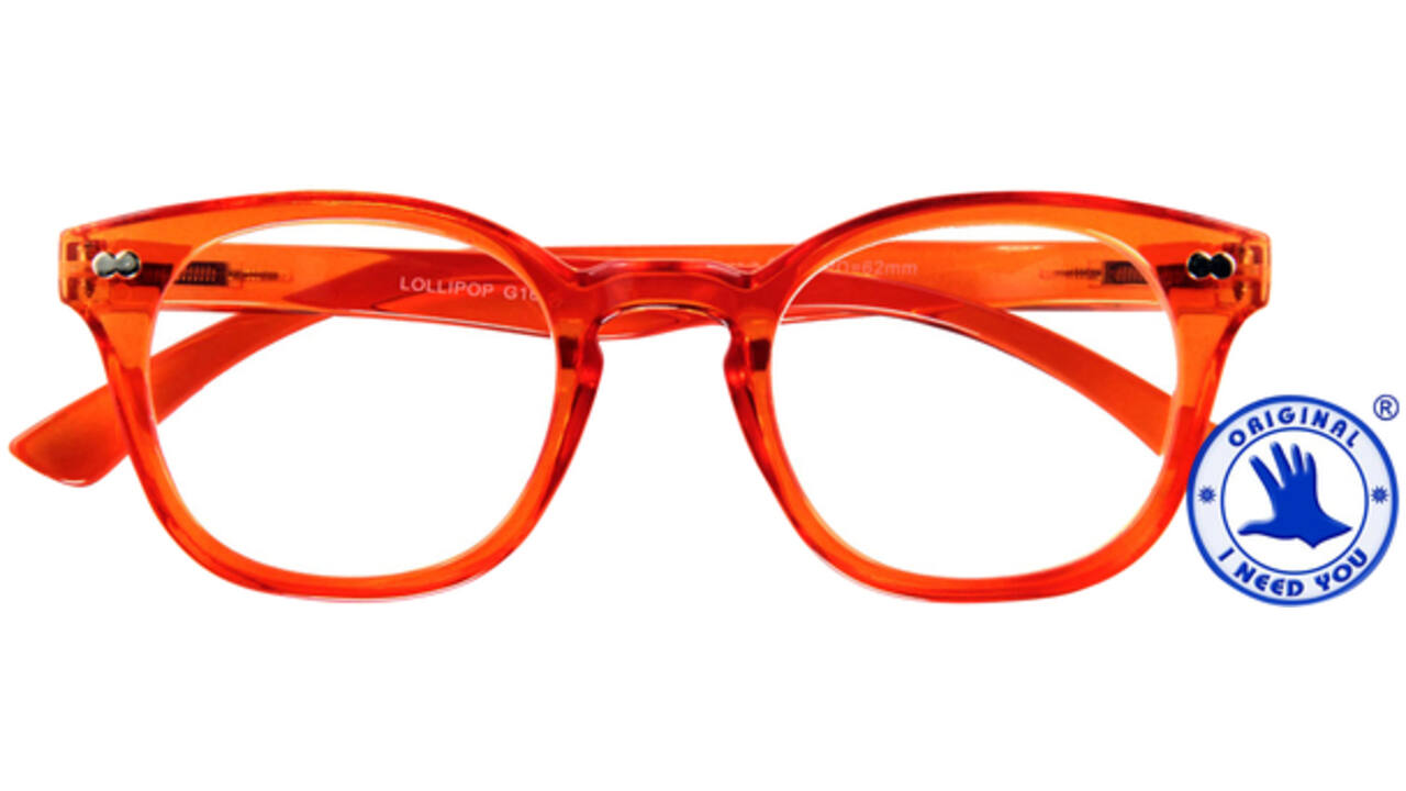 Leesbril I Need You +2.00 dpt Lollipop oranje