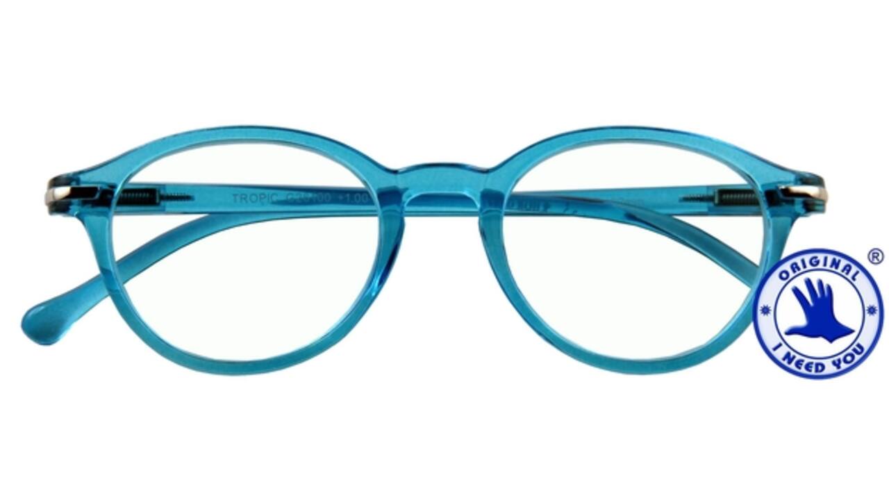 Leesbril I Need You +1.50 dpt Tropic blauw