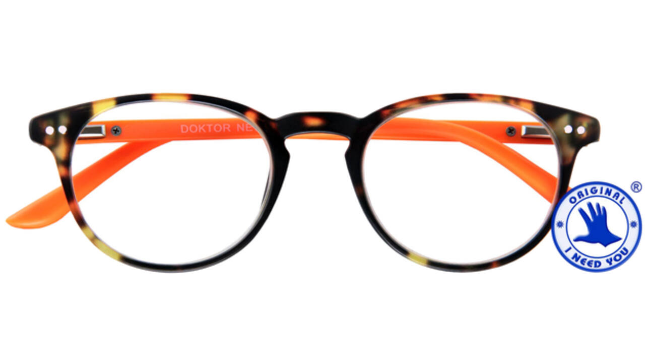 Leesbril I Need You +1.50 dpt Dokter New bruin-oranje
