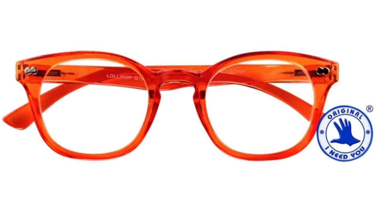 Leesbril I Need You +1.50 dpt Lollipop oranje