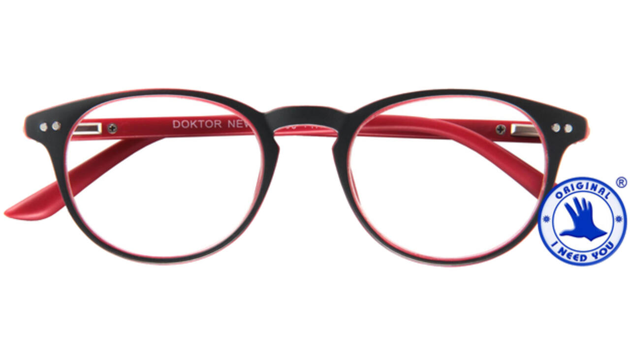Leesbril I Need You +2.50 dpt Dokter New grijs-rood