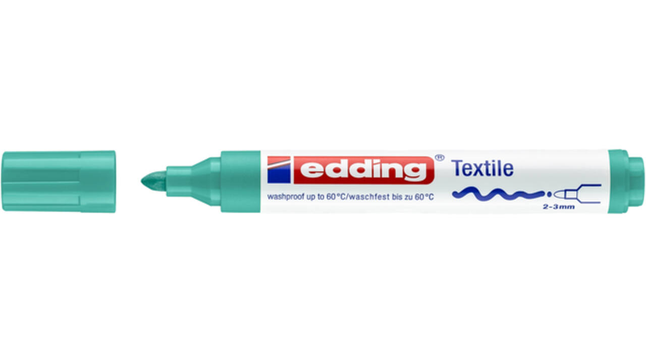 Viltstift edding 4500 textiel rond 2-3mm vaalgroen