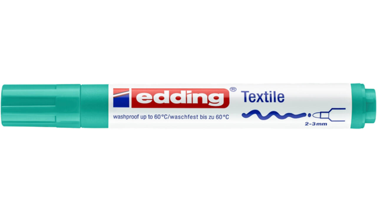 Viltstift edding 4500 textiel rond 2-3mm vaalgroen