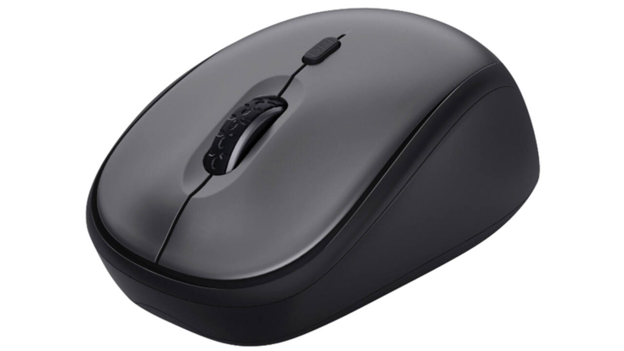 Muis Trust Yvi+ draadloos eco zwart