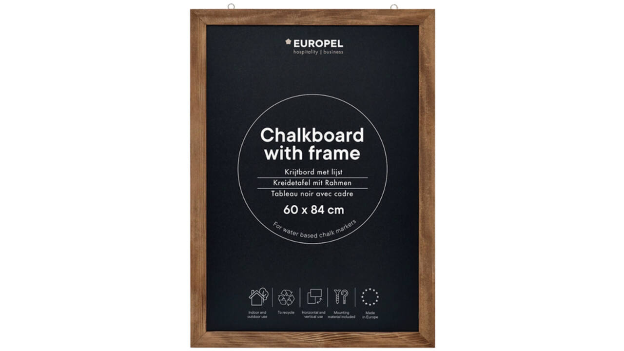 Krijtbord Europel met lijst 60x84cm natural
