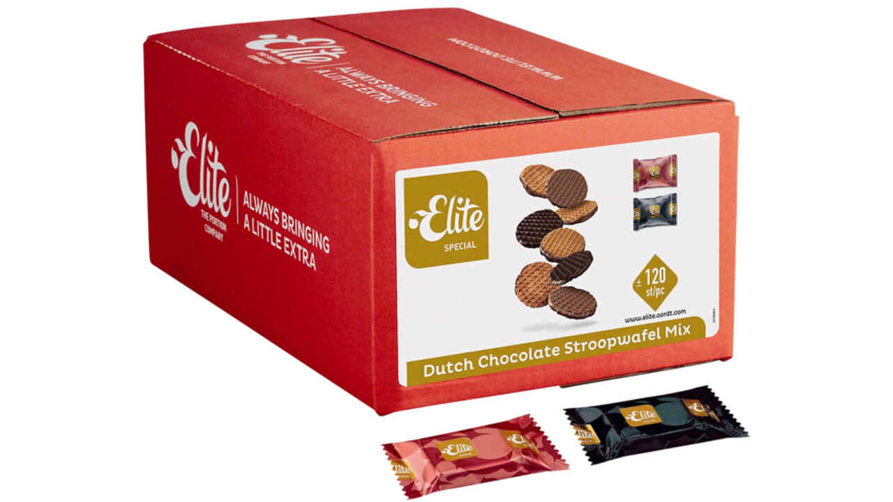 Koekjes Elite Special Dutch chocolate stroopwafelmix 120 stuks