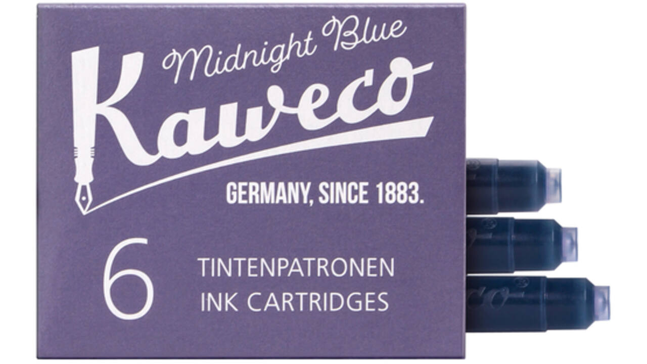 Inktpatroon Kaweco blauwzwart doosje à 6 stuks