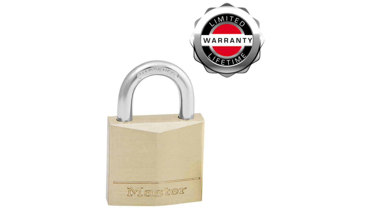 Hangslot MasterLock 4 gelijksluitend messing 30mm