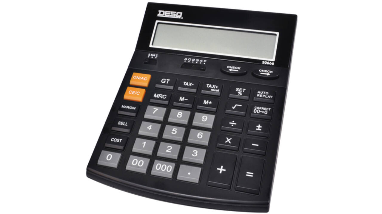 Rekenmachine Desq X-Large Check&Correct