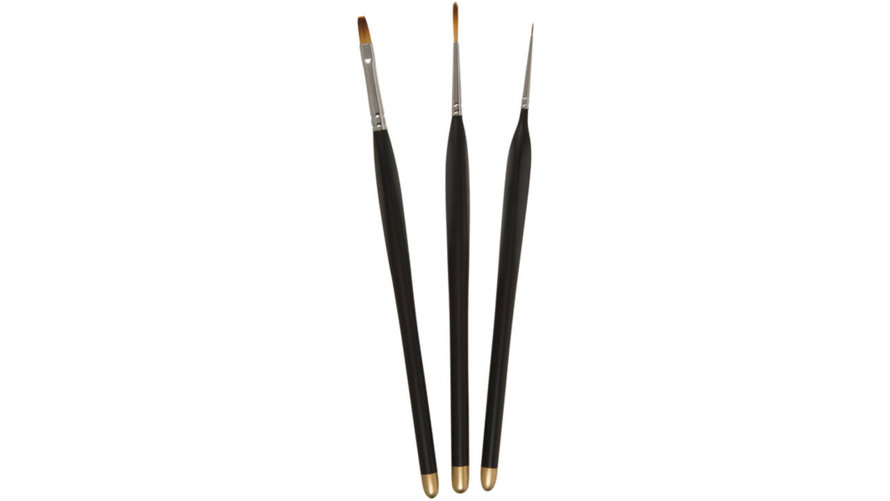Penselenset Zahn modelbouw 3-delig