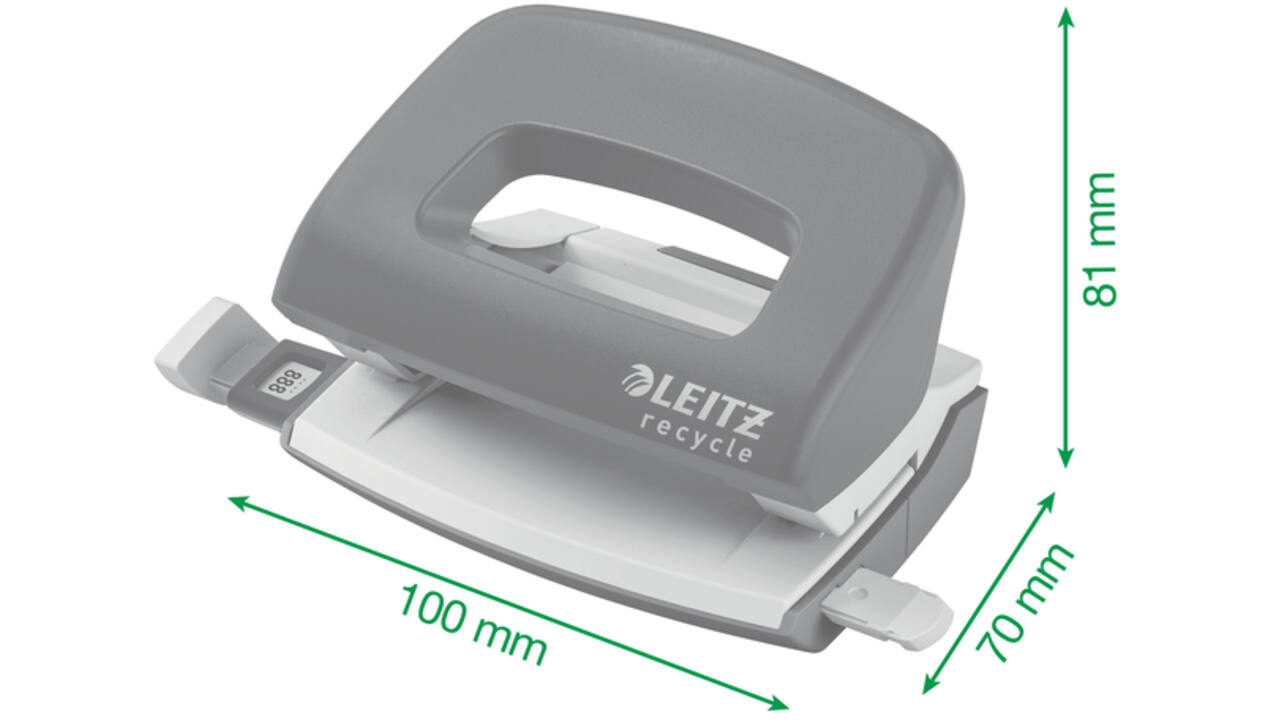 Perforator Leitz Nexxt Recycle mini 10 vel blauw