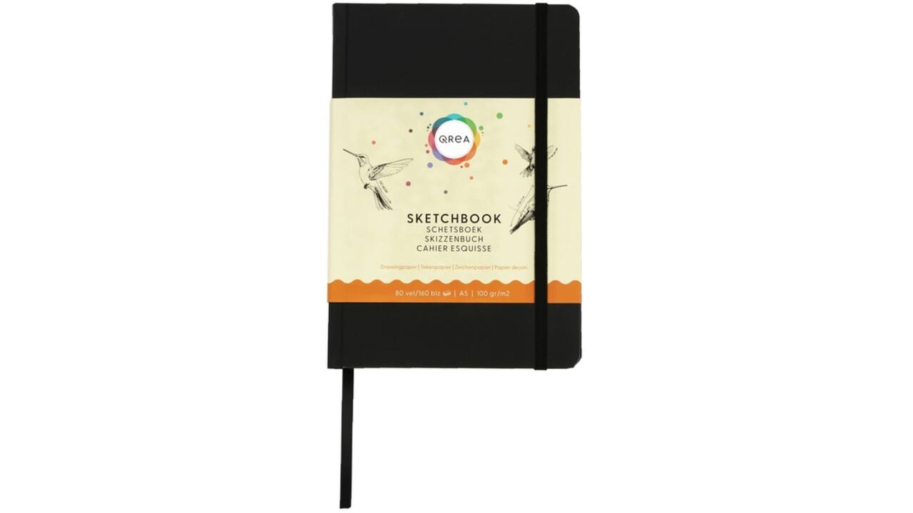 Tekenboek Qrea A5 80 vel 100gr