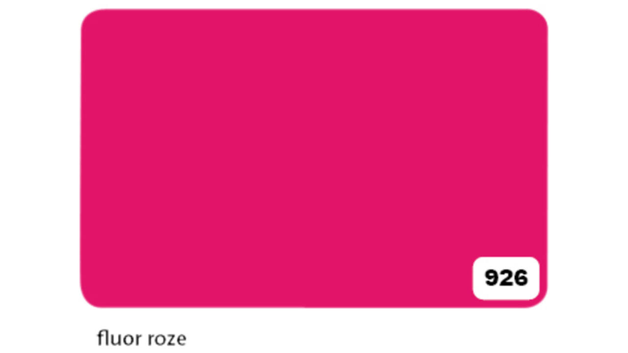 Etalagekarton Folia 1-zijdig 48x68cm 380gr nr926 fluor roze