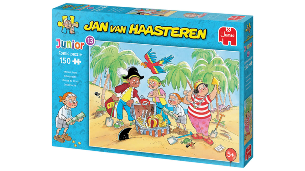 Puzzel Jan van Haasteren Junior 13 Treasure Hunt 150 stukjes