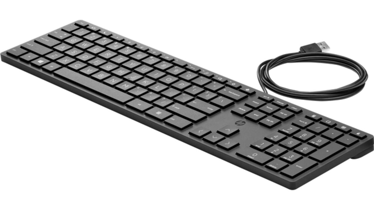 Toetsenbord HP 320K Qwerty zwart