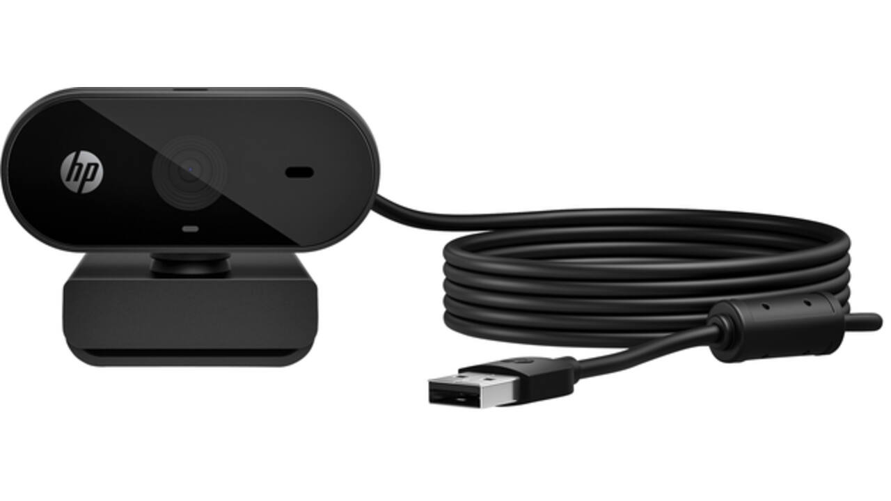 Webcam HP 325 FHD USB-A zwart