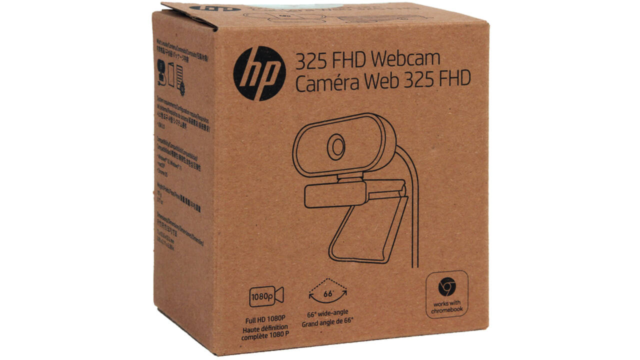 Webcam HP 325 FHD USB-A zwart