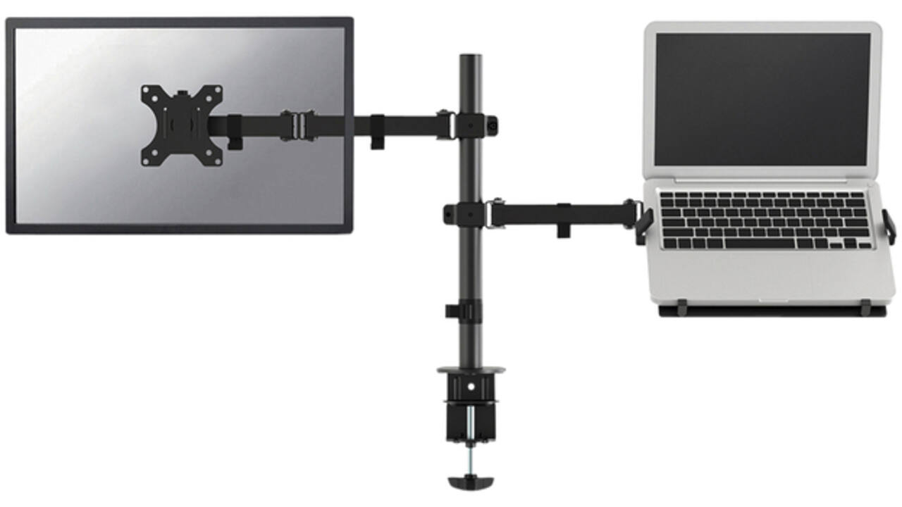 Monitorarm met laptopstandaard Neomounts FPMA-D550NOTEBOOK zwart