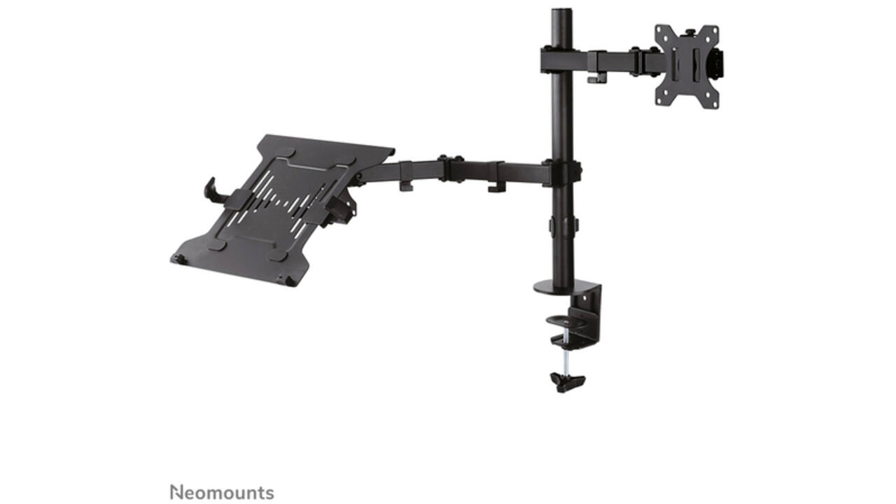Monitorarm met laptopstandaard Neomounts FPMA-D550NOTEBOOK zwart