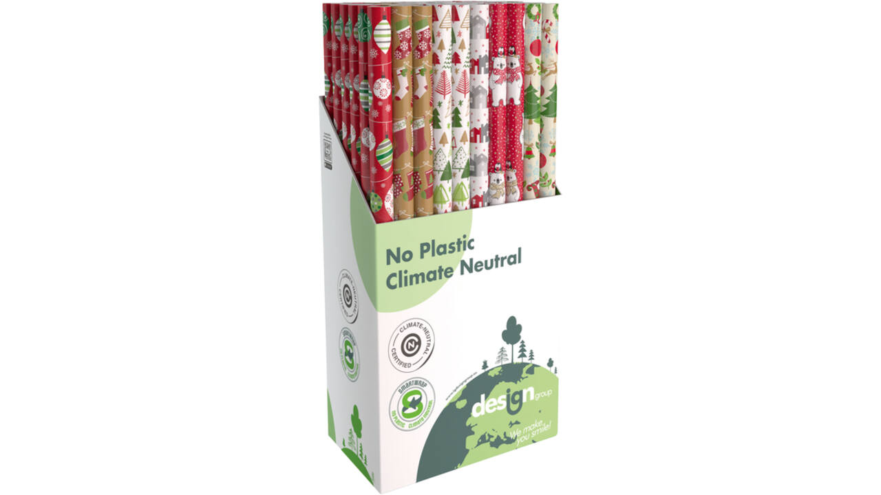 Inpakpapier IG Group Kerst 200x70cm assorti