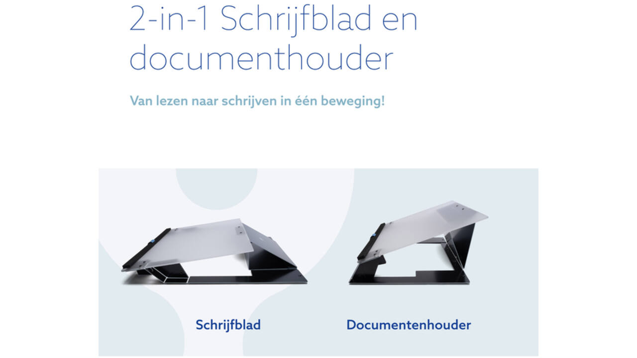 Documenthouder R-Go Read 2 Write Acryl