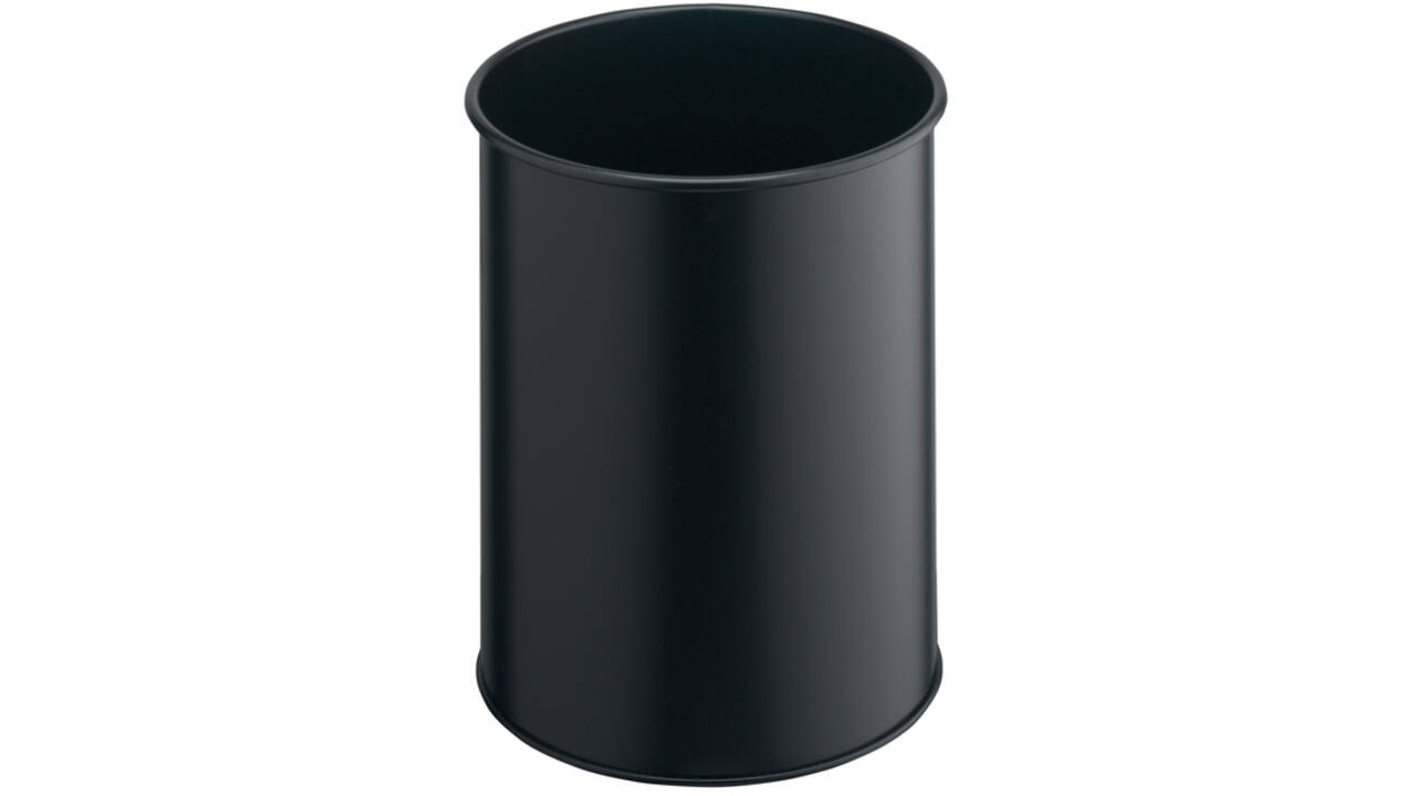 Papierbak Durable 3301-01 15liter rond zwart