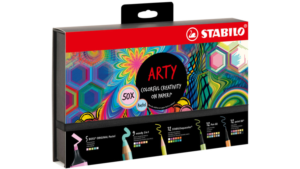 Creative set Stabilo 77/6 Arty colorful creative pastel mix