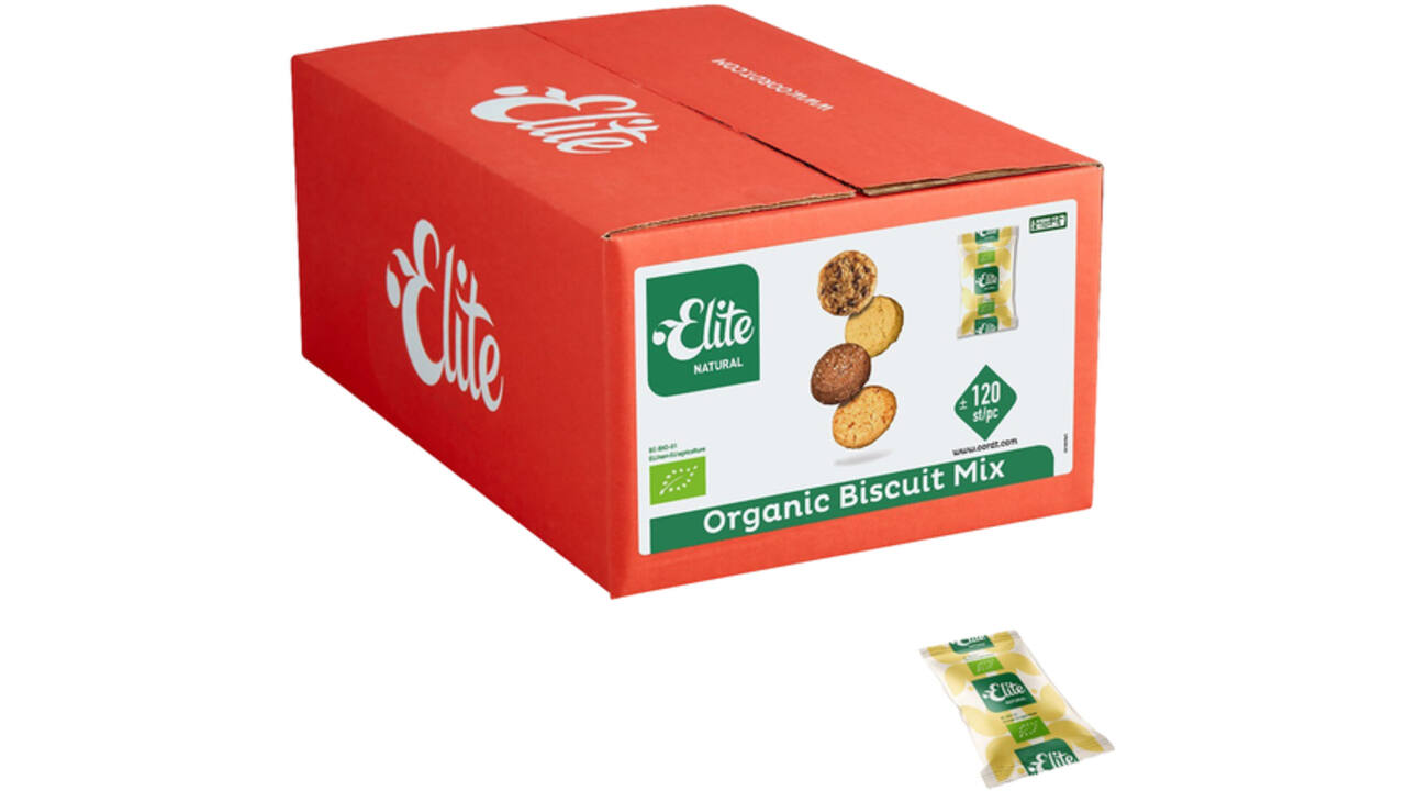Koekjes Elite Natural biologische biscuitmix 120 stuks