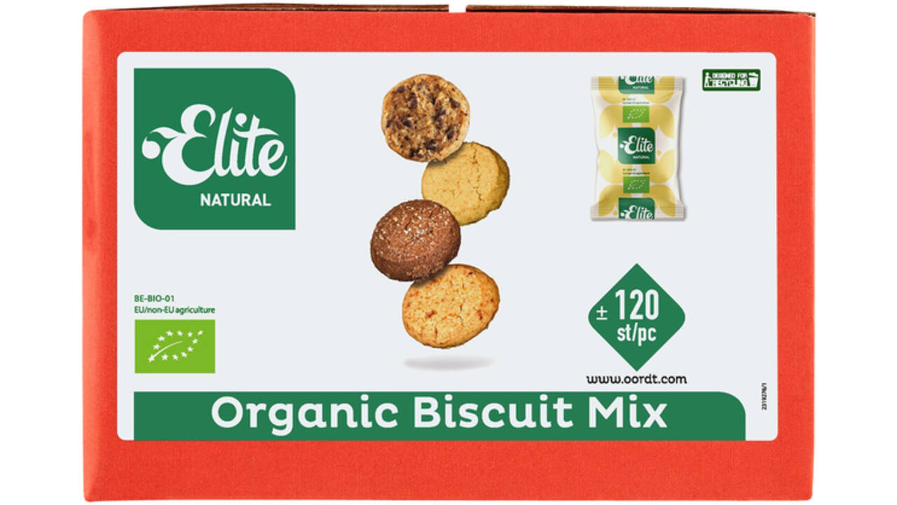 Koekjes Elite Natural biologische biscuitmix 120 stuks