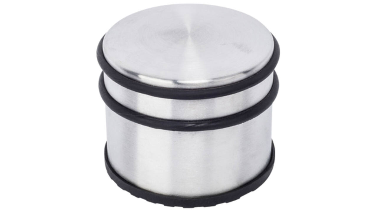 Deurstopper BRASQ met rubberen ringen rvs